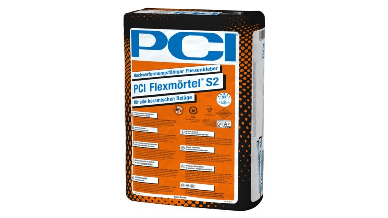 Flexmörtel S2, im Sack verpackt, stehend